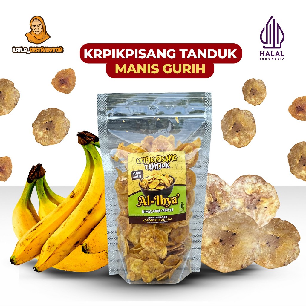 

Keripik Pisang Manis Gurih / 1 PCS 100 Gram