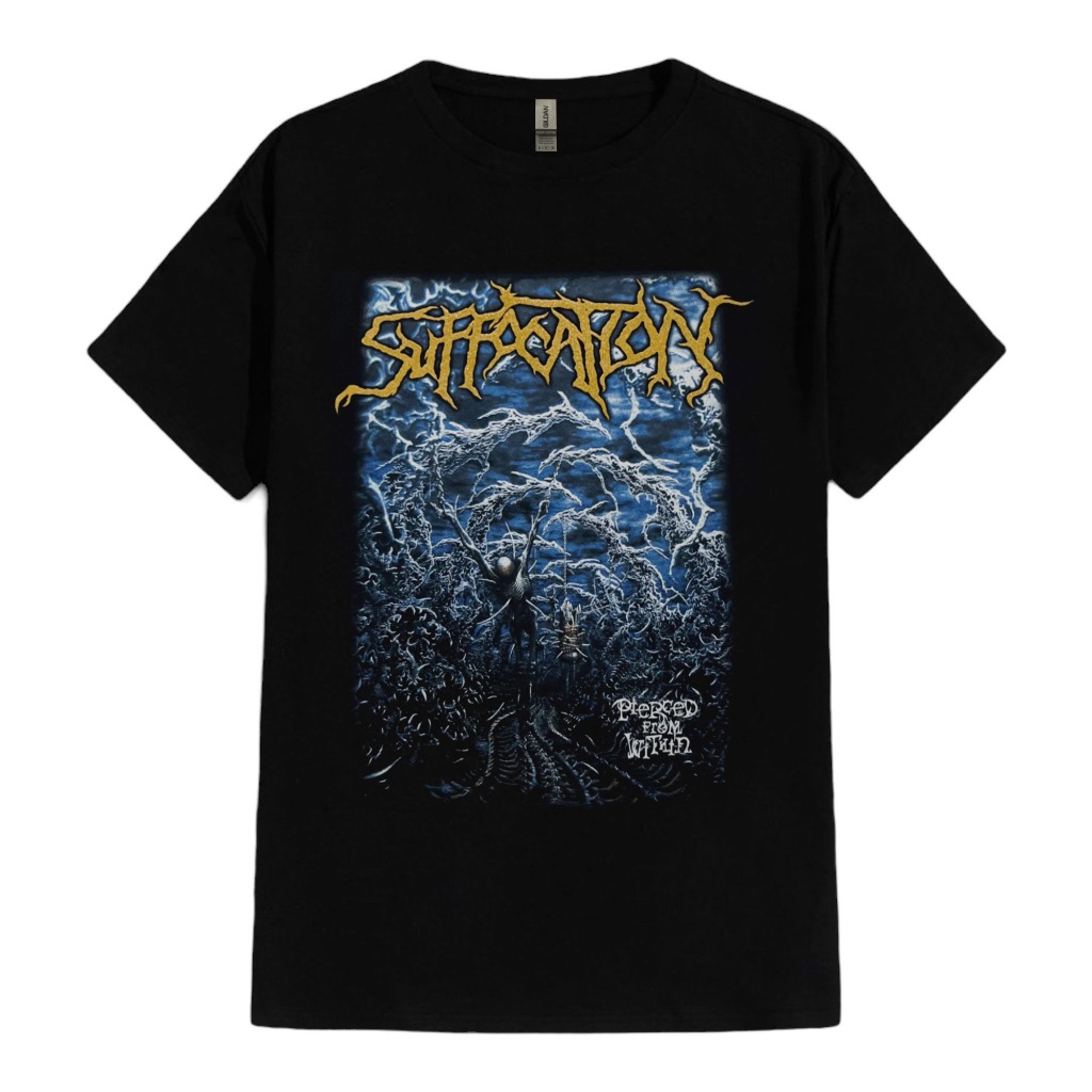 T-SHIRT / KAOS BAND OFFICIAL SUFFOCATION - PIERCED FROM WITHIN