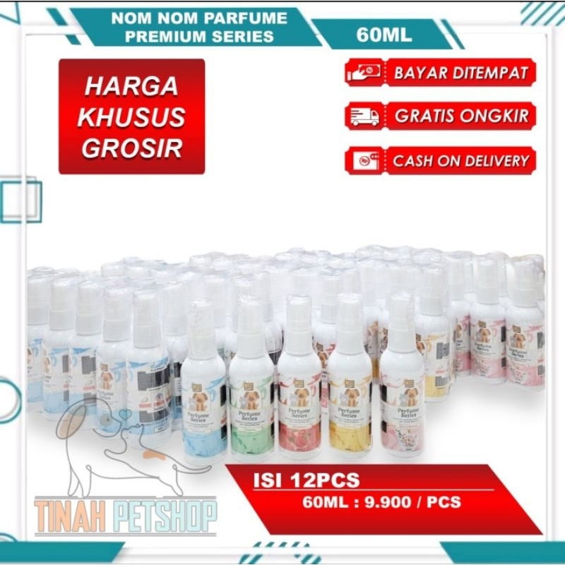 PETSHOP GROSIR ISI 12 Parfum Kucing Anjing Kelinci PARFUME NOMNOM CLUMPPY PREMIUM