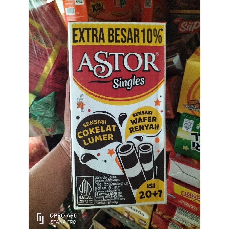 

astor isi 20 pcs rasa coklat