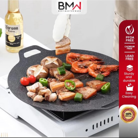 Wajan konduksi Alat Panggang Anti Lengket Wajan BBQ 34 CM