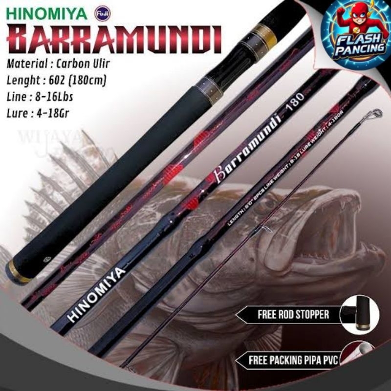 JORAN HINOMIYA BARAMUNDI ULIR (xwrap) DAN GRAND VELOZ 602/180CM 8-16LB