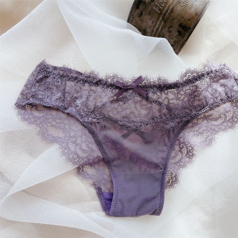 Hazel Panties CD Celana Dalam Renda Lace Sexy Brokat Cute Genic Pakaian Dalam Seserahan brazillian P