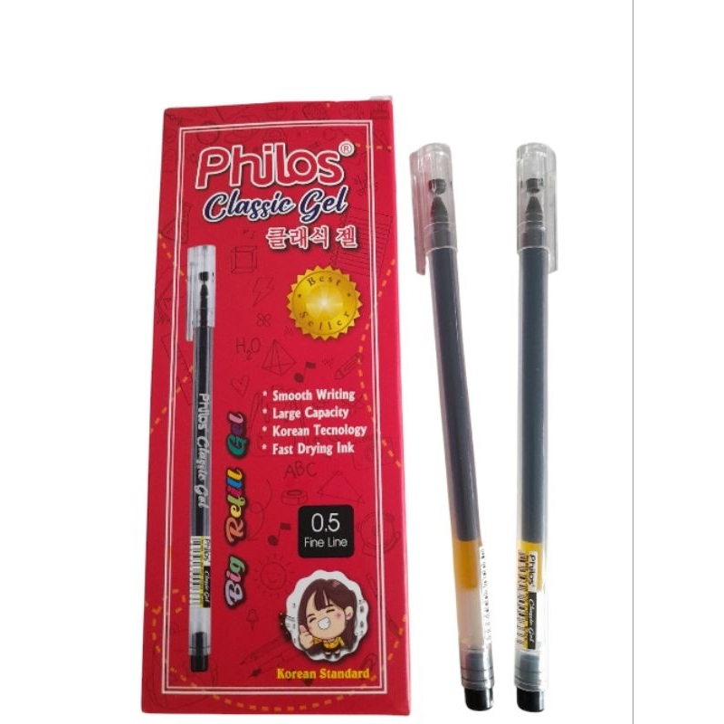 

Philos Classic Gel Hitam 0.5mm