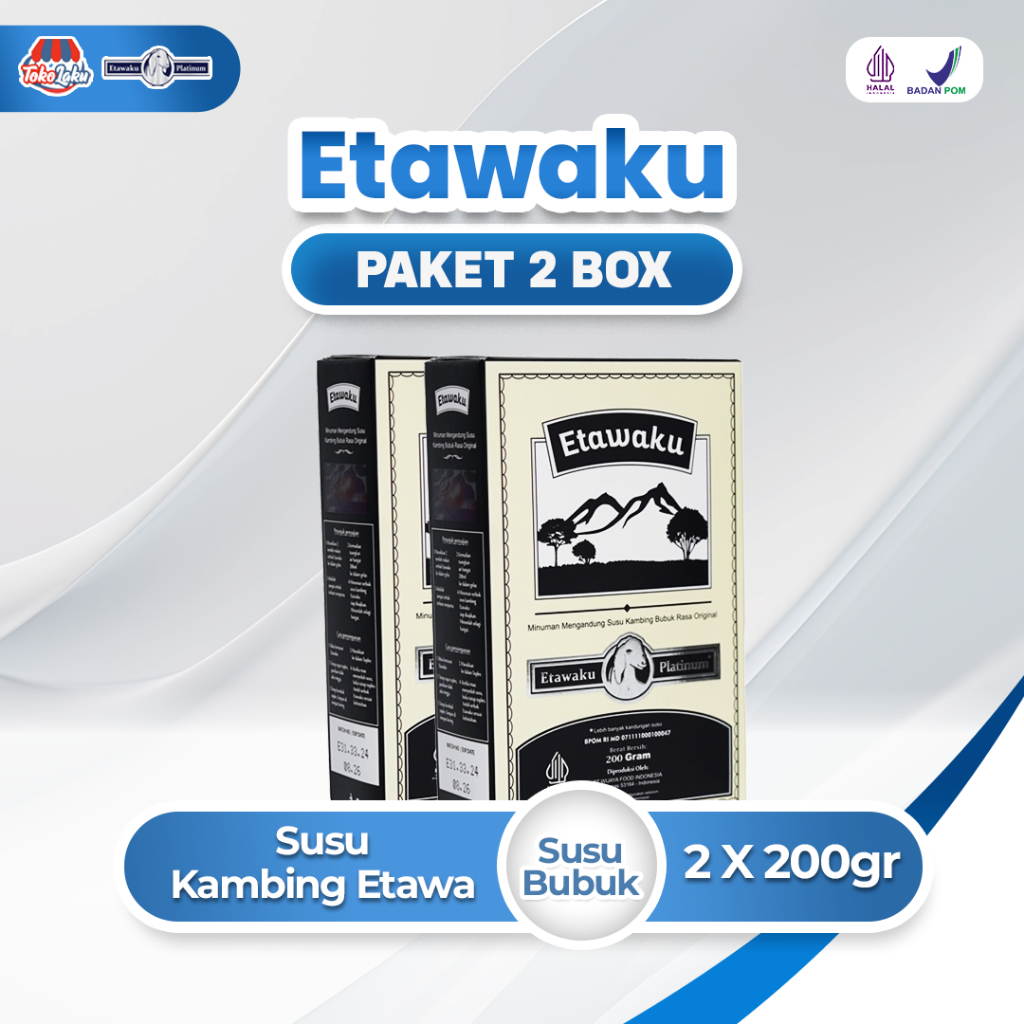 

Etawaku Platinum Paket 2 Box - Susu Kambing Murni & Krimer Bubuk