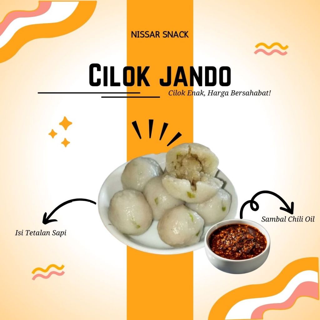 

Jajanan Cemilan Bakso Aci Cilok Isi Tetelan Jando Sapi Frozen Isi 20 Pcs