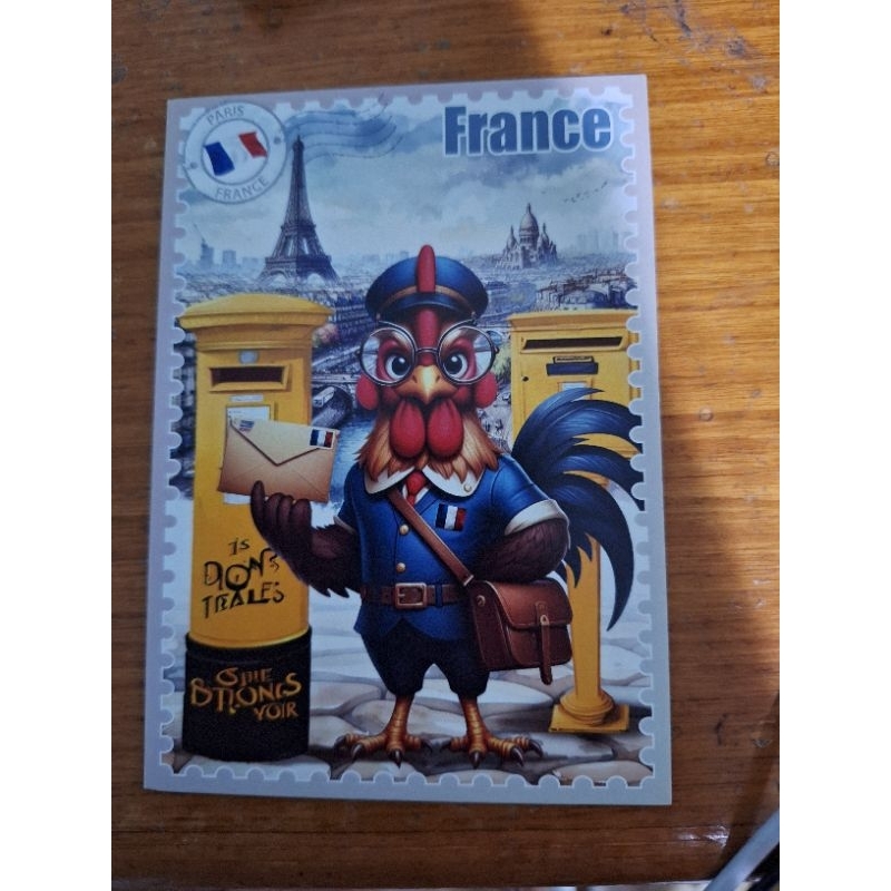 

kartu pos Wonderpost perancis/france postcard