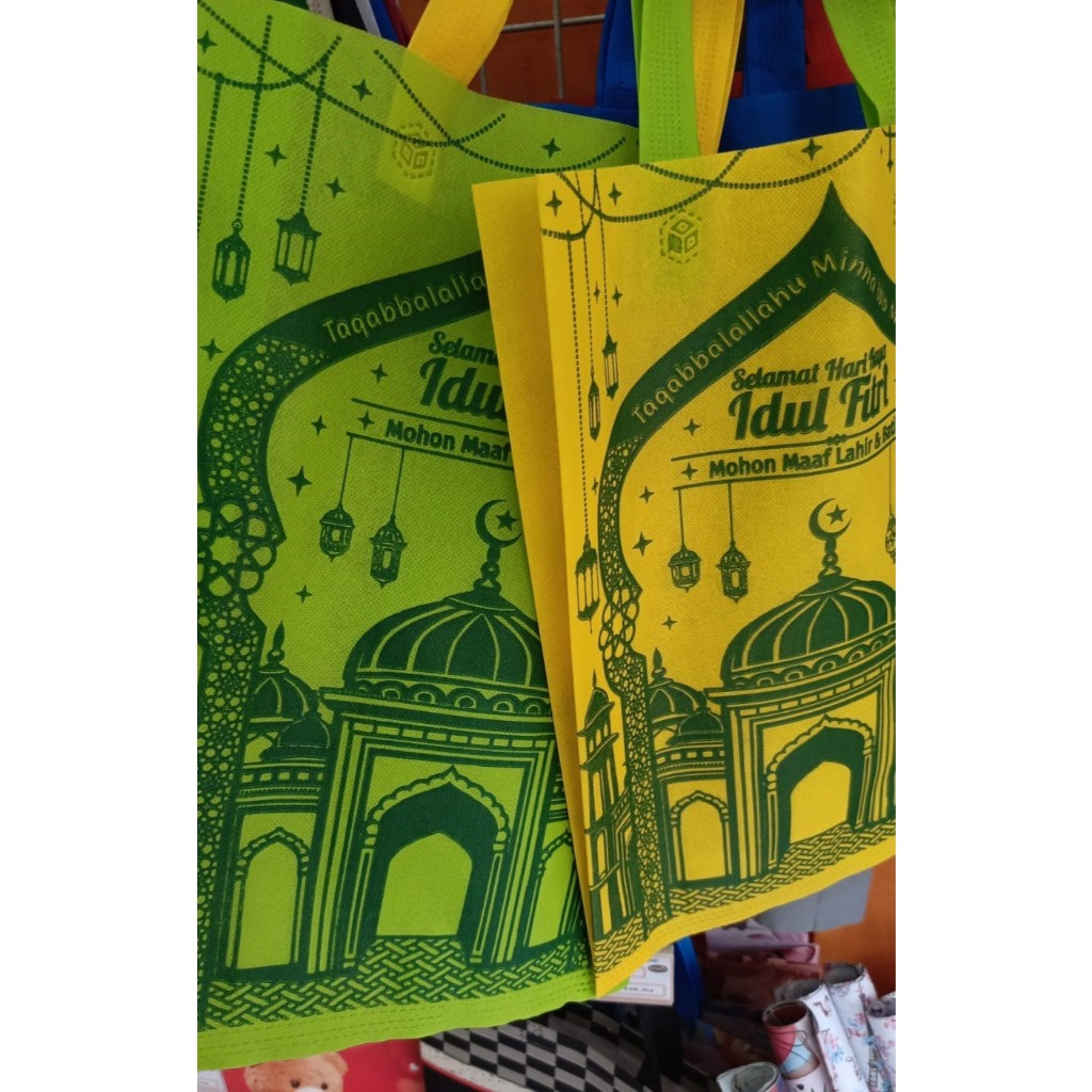 Tas Hampers Lebaran/Goodie Bag Handle (30X40X8) Spoundbond