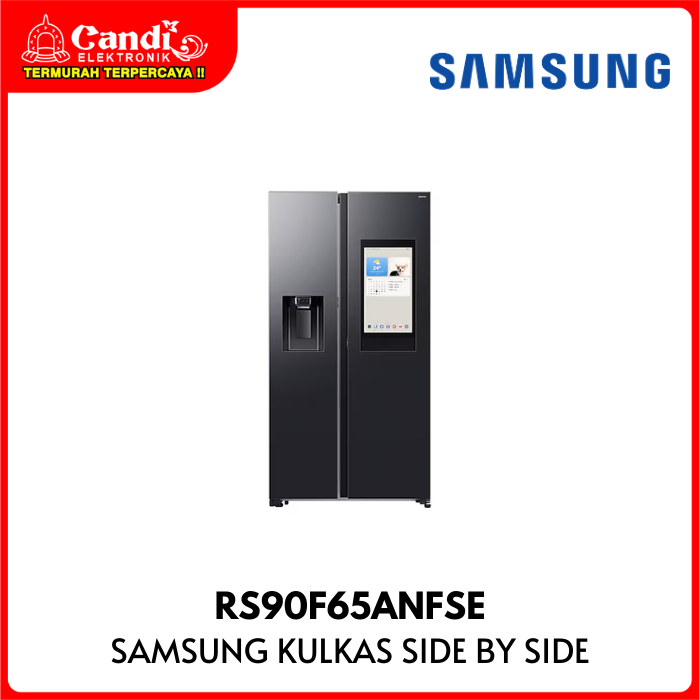 SAMSUNG Kulkas Side by Side Kapasitas 641 Liter RS90 BESPOKE Family Hub RS90F65ANFSE
