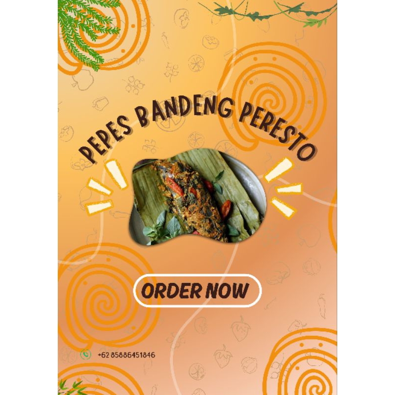 

pepes bandeng peresto dengan duri lunak