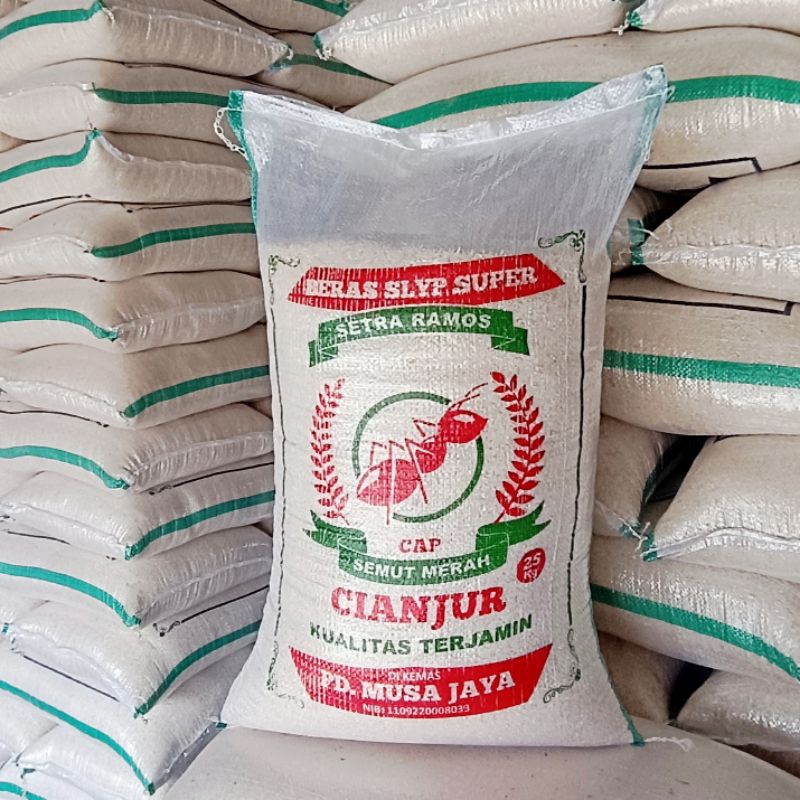 

BERAS SUPER CIANJUR | 20KG | CAP SEMUT MERAH
