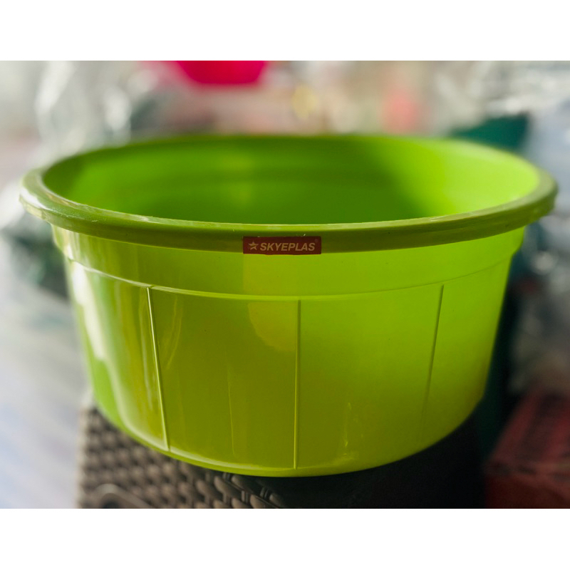 Bak plastik/Bak mandi/Bulat serbaguna/ukuran sedang