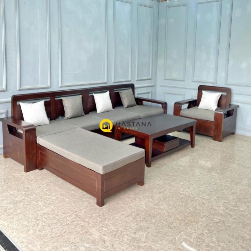 kursi tamu kayu jati kursi tamu minimalia kursi tamu sudut sofa tamu sudut kursi sudut sadewa