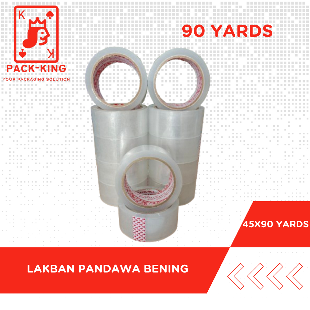 

LAKBAN PANDAWA BENING COKLAT 45X90 YARDS /LAKBAN BENING COKLAT 2INCH(45mm) 90 YARDS ECO SPEC PANDAWA