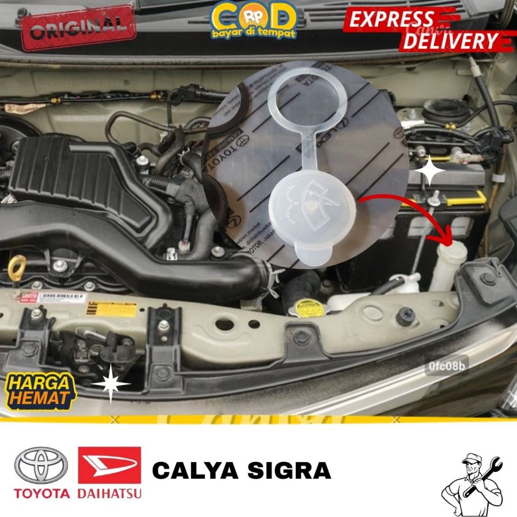 TUTUP TABUNG AIR WIPER MOBIL CALYA SIGRA ORIGINAL