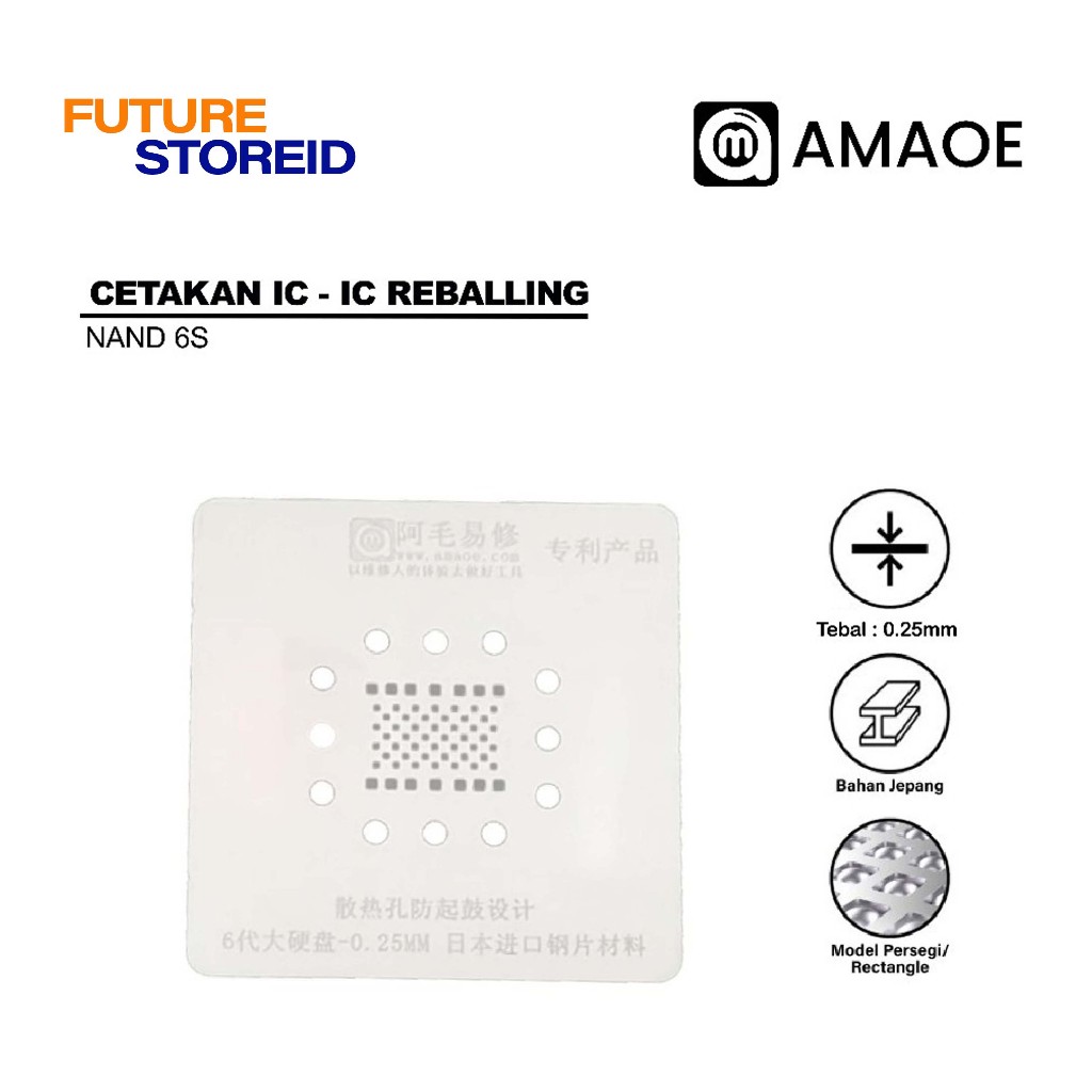 CETAKAN IC BGA AMAOE IPHONE NAND 6S - 0.25MM