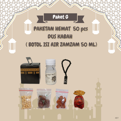

Paketan Hemat tasbih+coklat turki KABAH Oleh Oleh Haji Dan Umroh 50 Pcs (Botol Air Zamzam 50 Ml)
