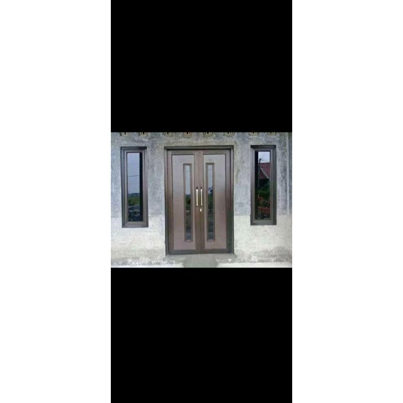 kusen +daun pintu+ jendela (satu set lengkap) kupu2. ukuran T.210xL.130 +jendela 2 set ukuran 150x50