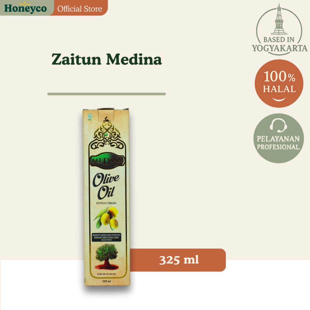 

Minyak Zaitun Medina Extra Virgin Olive Oil