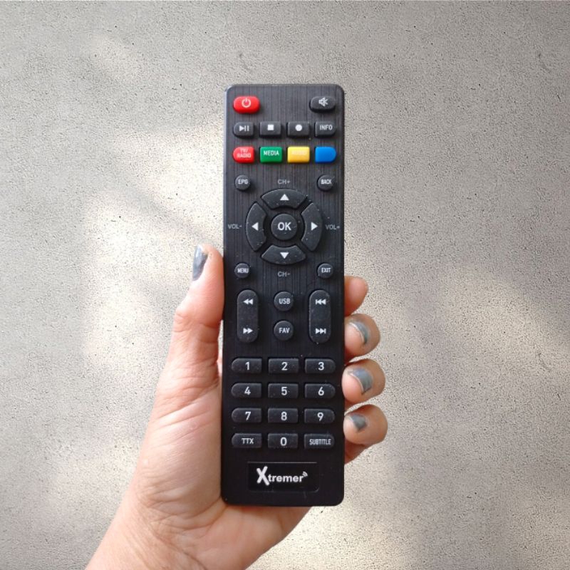 Remot Remote STB DVB-T2 Set Top Bov Digital TV Xtremer