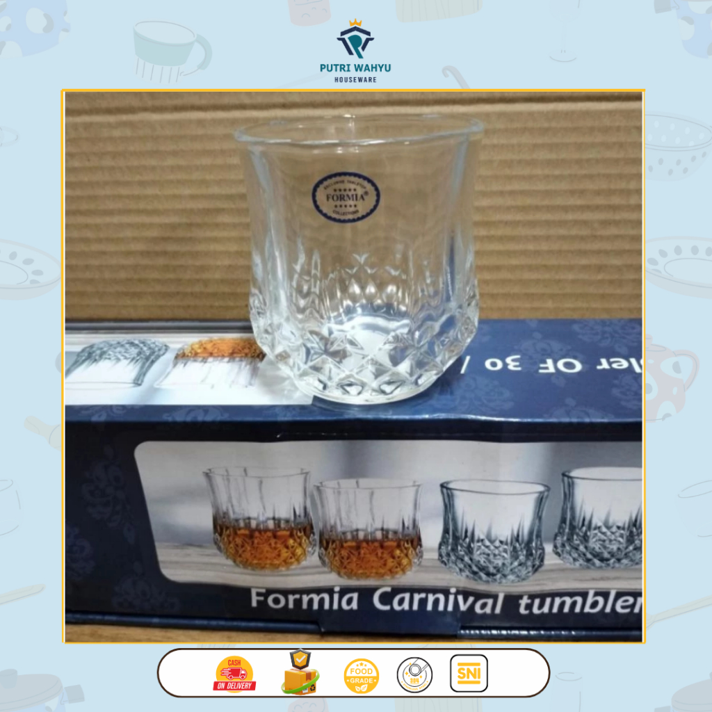 Formia Gelas Minum Carnival Set 30 CL / 6 Pcs