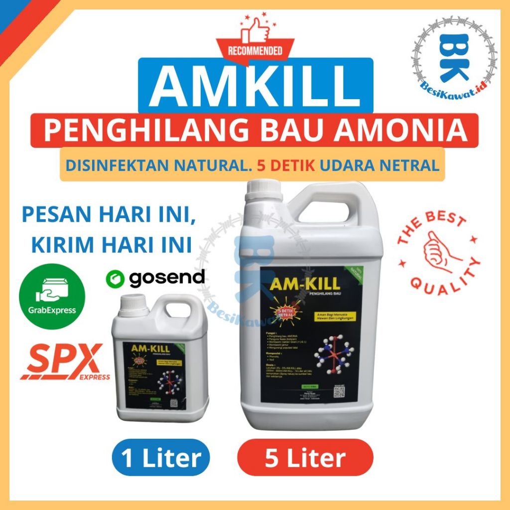 AM-KILL Penghilang Bau Amonia - Disinfektan Natural Kandang Unggas/Hewan