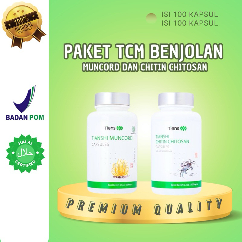PAKET TCM - Tumor Kanker Infeksi Luka (Tiens Chitin Chitosan&Tiens Muncord) Benjolan