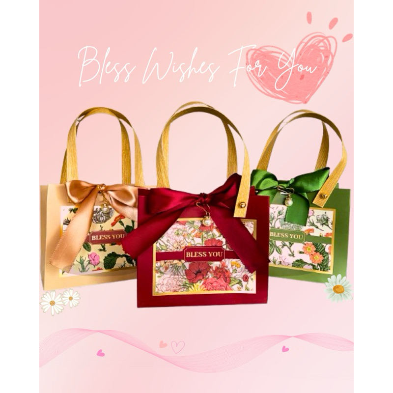 

J122 - paper bag mini bless you - tas hadiah kado wedding pernikahan - goodie bag souvenir sangjit - paper bag hadiah