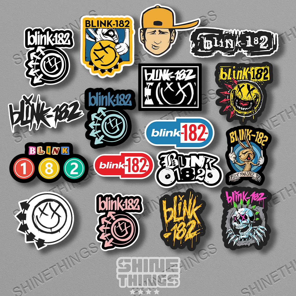 

Sticker pack band Blink 182 || stiker aesthetic band untuk case hp laptop tumber