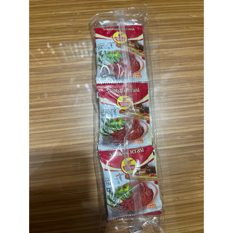 

SAMBAL TERASI FINA 1 pak isi 10 pcs