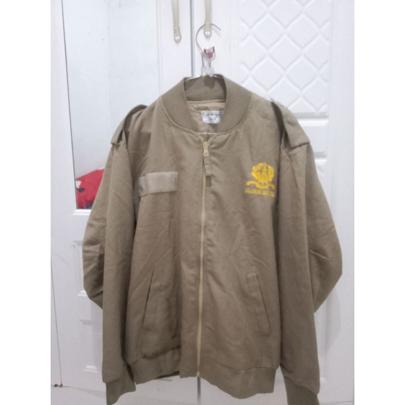 Jacket Pdh Coklat Logo Akmil Akademi Militer/Akademi TNI Patch Rubber Tempelan Asli Jatah Taruna