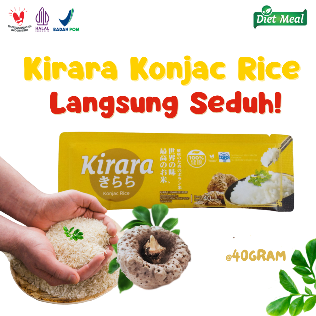 

Beras Porang Seduh KIRARA sacet berat 40 gram