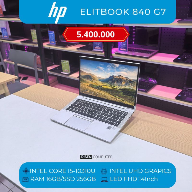 Laptop HP Elitebook 840 G7 Intel Core i5-10310U RAM 16GB SSD 256GB FHD 14inch Notebook Second Seken