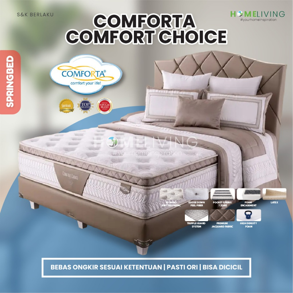 HOMELIVING - COMFORT CHOICE - SPRINGBED COMFORTA - KASUR COMFORTA - MATRAS COMFORTA