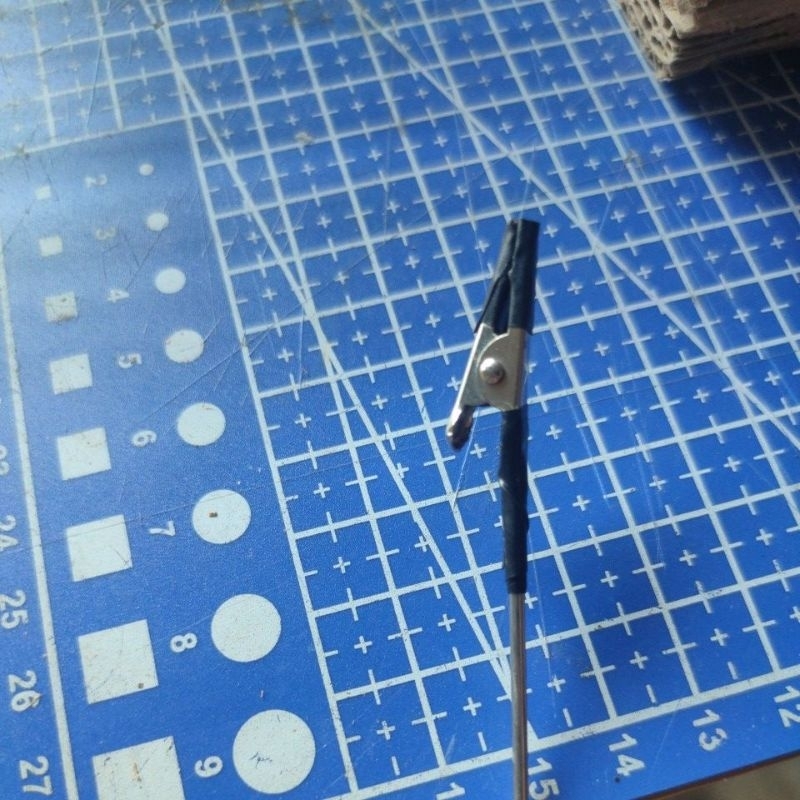 

paint grip capit jepitan full metal gagang tiang stainless airbrush untuk model kit