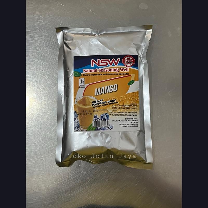 

400g NSW bubuk minuman rasa mangga