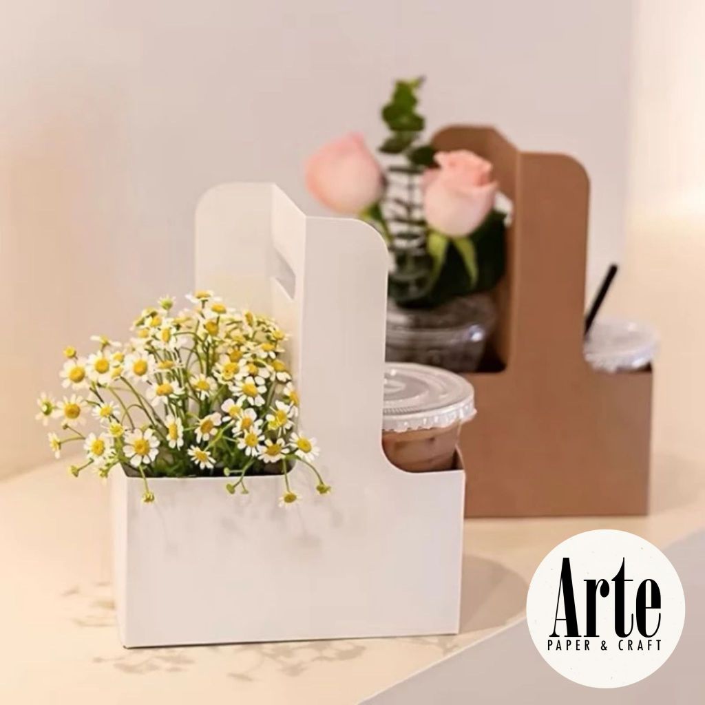

ARTE Coffee Florist Bag | Flower Box | Kotak Tenteng Bunga | Tas Bunga | Kotak Kopi | Handy Bag Florist | P.CFB