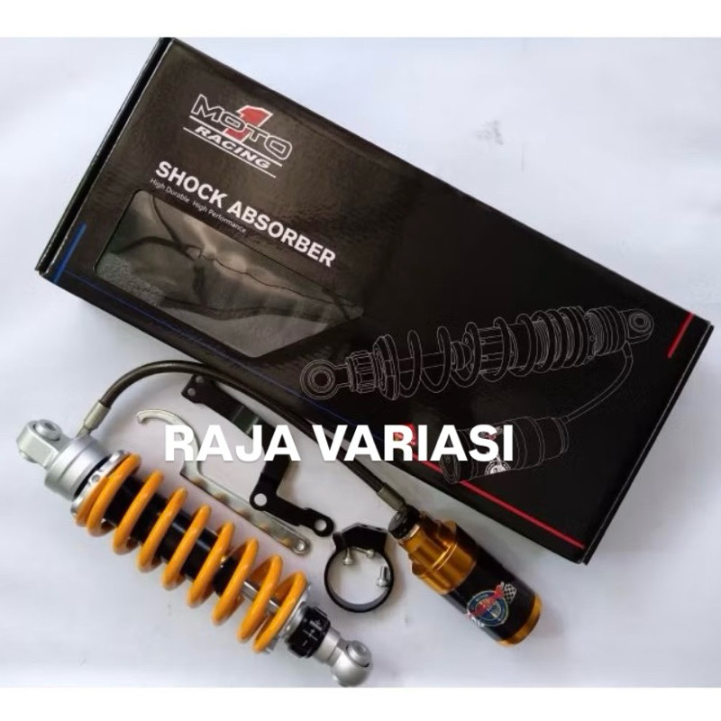 Shockbreaker Belakang Tabung Pisah Ninja R RR Plus Breket Moto 1 Racing Shock Moto 1 Ninja R SS Kis 