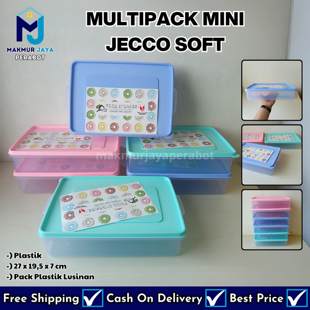 Multipack Donat Mini Jecco Soft ALexish | Wadah Ompreng Plastik Tempat Donat Medium Serbaguna MURAH