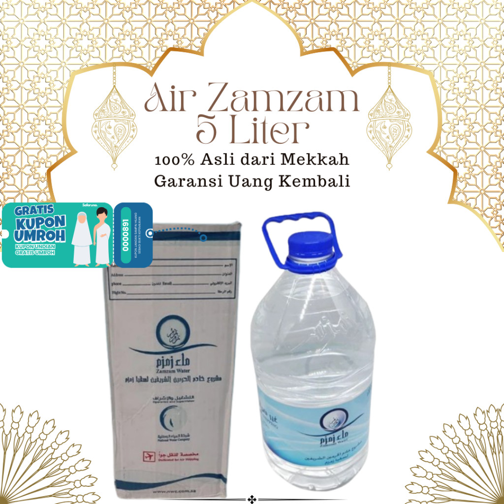 

Zam-Zam Asli Galon 5 Liter Tanpa Campuran Apapun