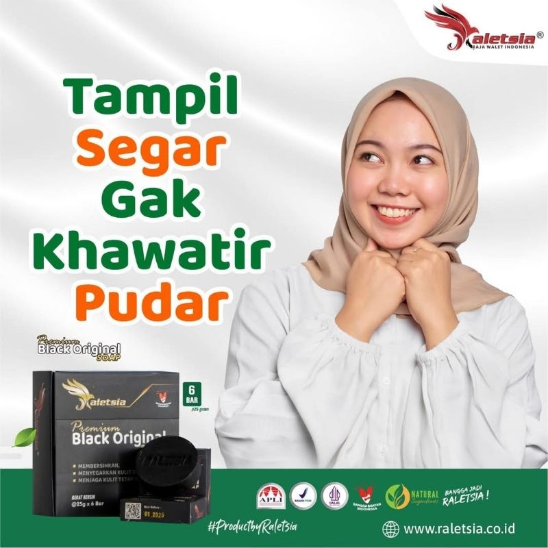 Raletsia Black Original Soap Grosir