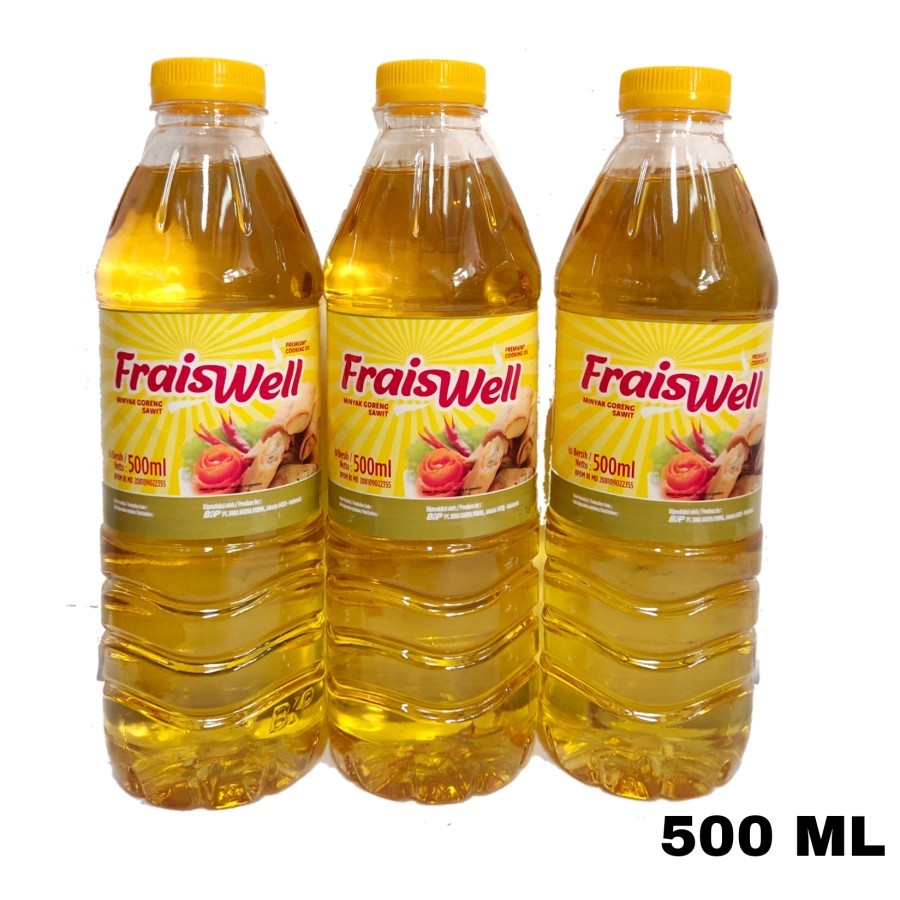

FraisWell Minyak Goreng 500Ml Botol / Minyak Goreng 500ml isi 12 pcs