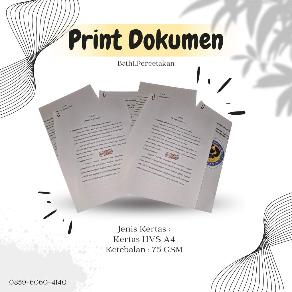 

CETAK/PRINT DOKUMEN, BERKAS, TUGAS, DLL. A4 HVS