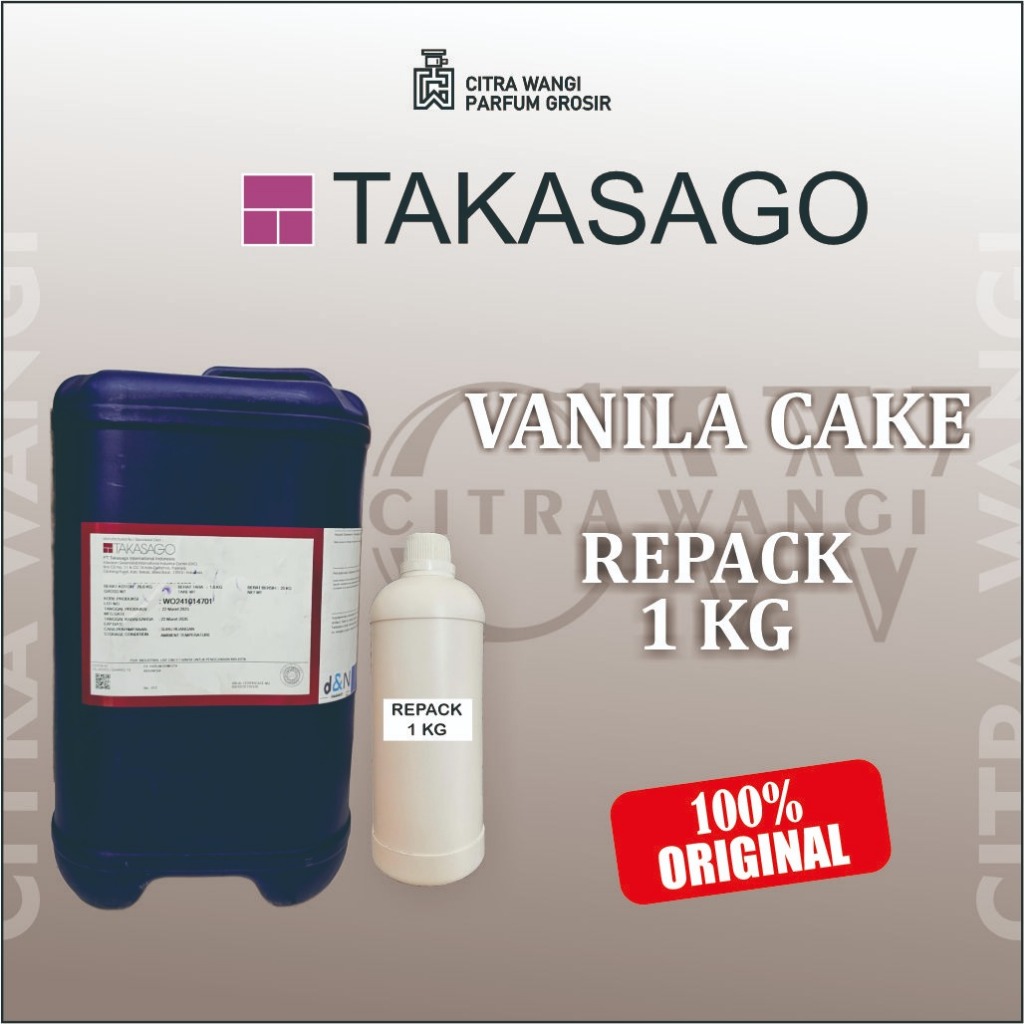 

( 1KG )VANILA CAKE BY TAKASAGO KEMASAN REPACK 1KG BIBIT PARFUM MURNI ASLI KEMASAN REPACK