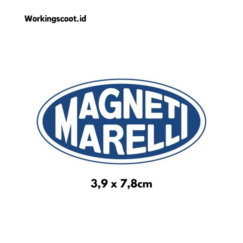 

Stiker MAGNETI MARELLI bahan Vinyl laminasi.