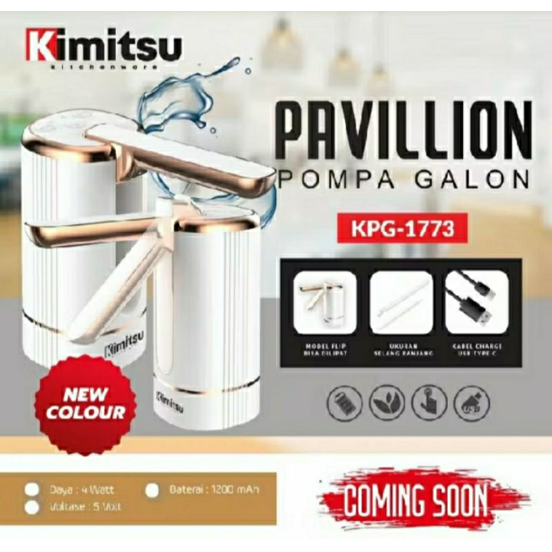 POMPA GALON AIR MINUM PREMIUM KIMITSU PAVILION KPG-1773