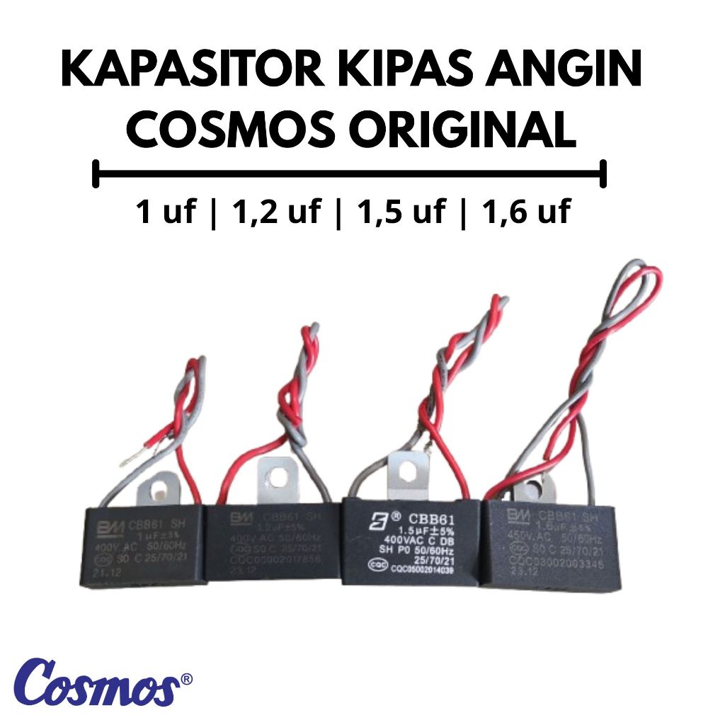 KAPASITOR DINAMO KIPAS ANGIN COSMOS ORIGINAL