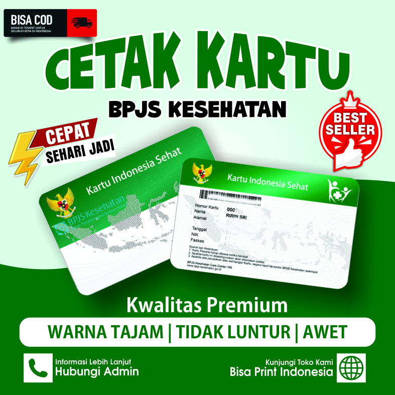 

Cetak BPJ S(PRIBADI) /KIS / BPJ S Ketenagakerjaan / NPW P / ASN / Kwalitas Premium