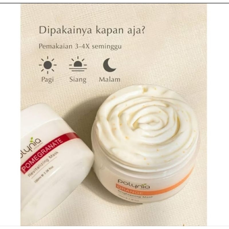 POLYNIA SHARE IN JAR 10gr || CREAM POLYNIA POMEGRANETE & POLYNIA ORANGE BRIGHTENING