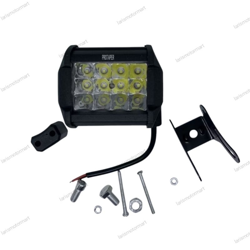 Lampu LED Lampu Tembak 12 LED Kotak CWL Cree Work Light Lampu Sorot Lampu Depan Motor Honda Yamaha